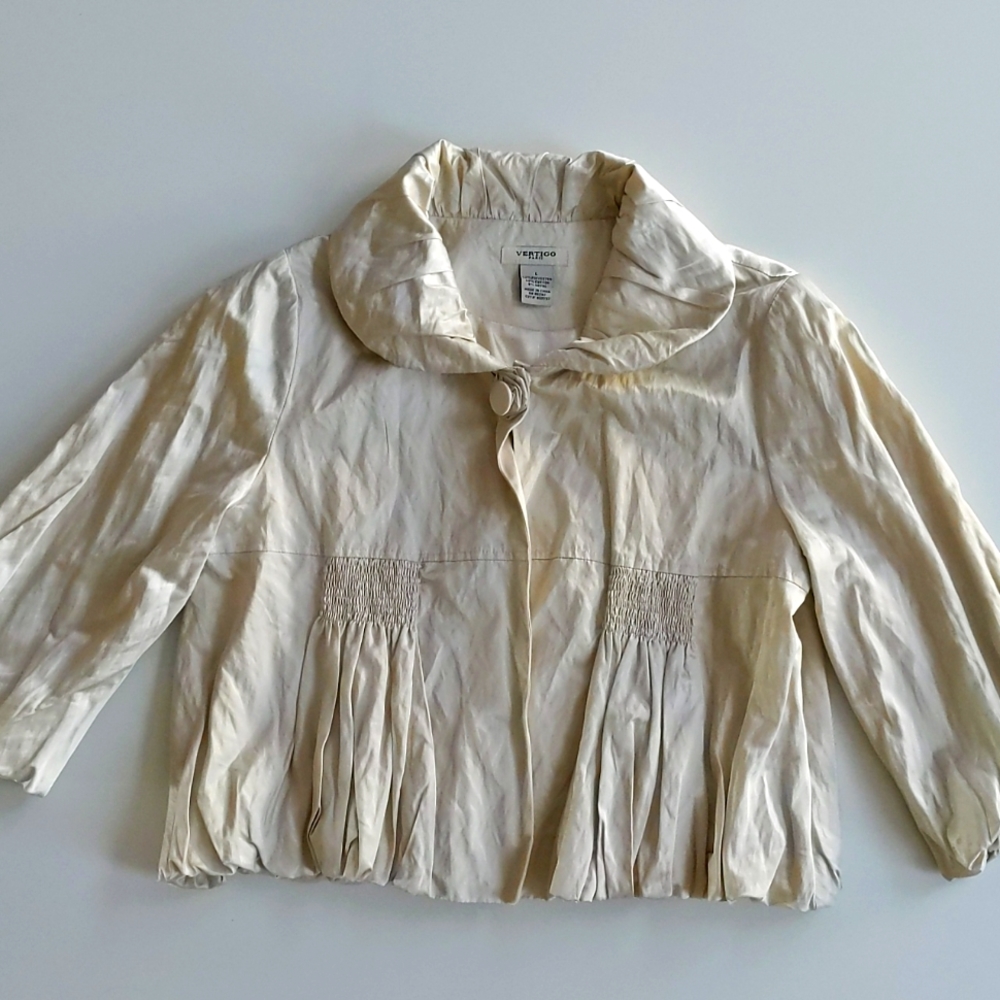 Cream colored dress jacket